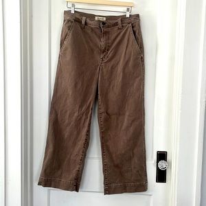 Madewell perfect vintage wide leg pant in brown